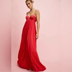 Free People Freya Maxi Dress in Bella Rosa